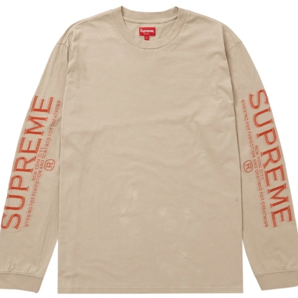 Supreme l/s sleeve logo intarsia